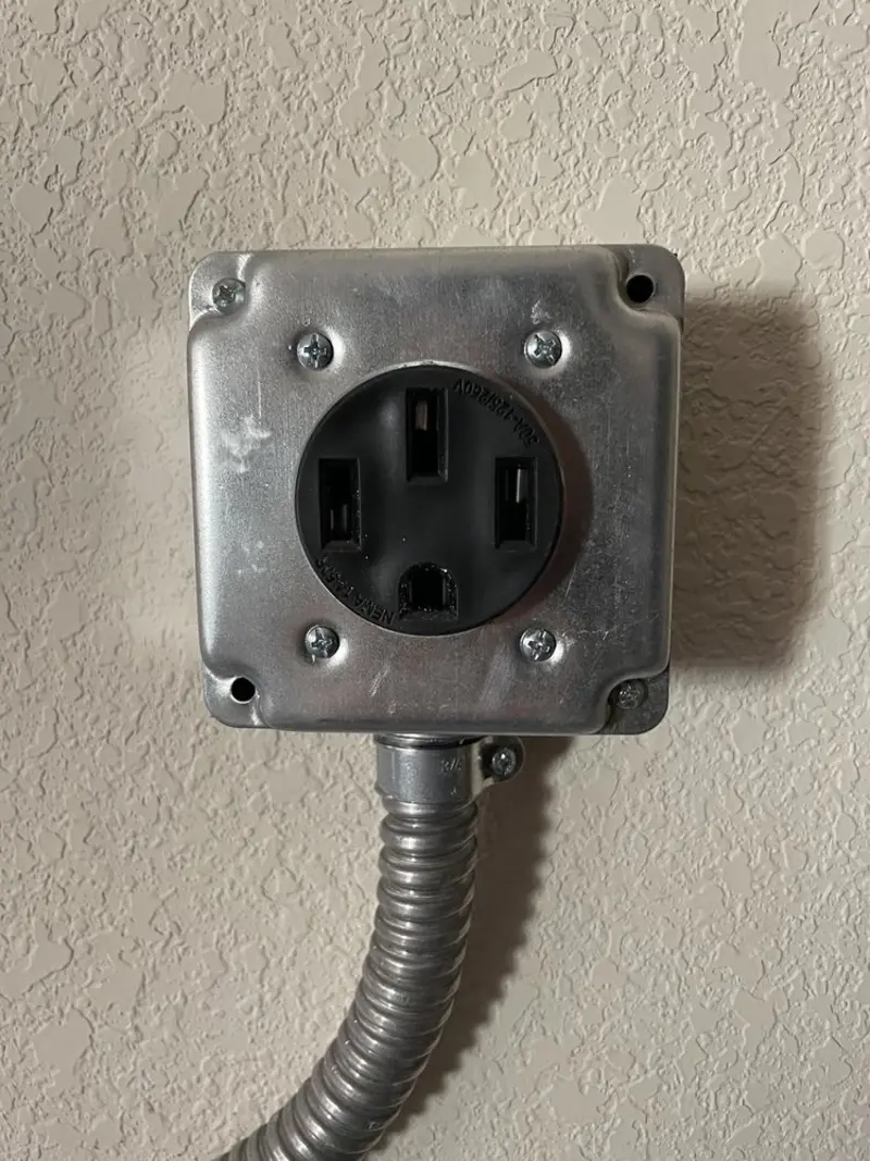 NEMA 14-50 outlet installed for Electrical Panel Upgrade in Summerfield